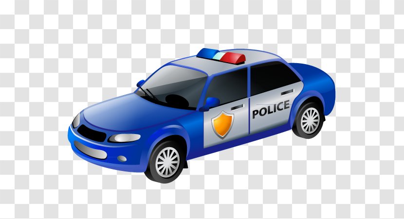 Police Car Officer Clip Art - Copyright - Creative Hand-painted Transparent PNG