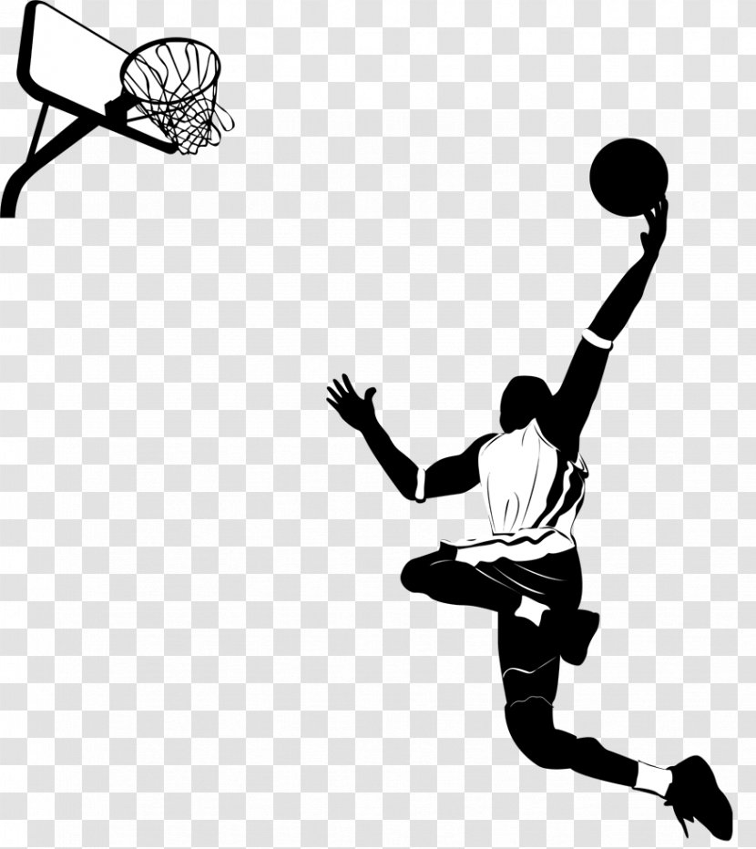 NBA Basketball Player Athlete - Monochrome Photography Transparent PNG