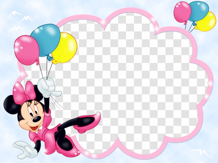 Minnie Mouse Mickey Borders And Frames Picture Frame - Silhouette - Imagenes De Transparent PNG