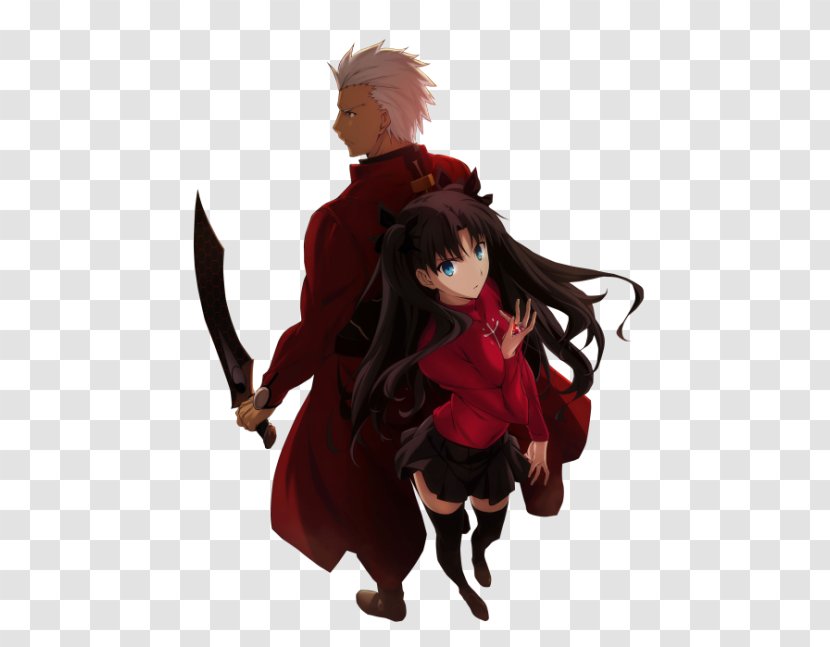 Fate/stay Night Fate/hollow Ataraxia Archer Fate/Zero Saber - Silhouette - Rin Tosaka Transparent PNG