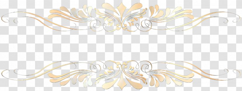 Calligraphy White - Jewellery - Beige Yellow Transparent PNG