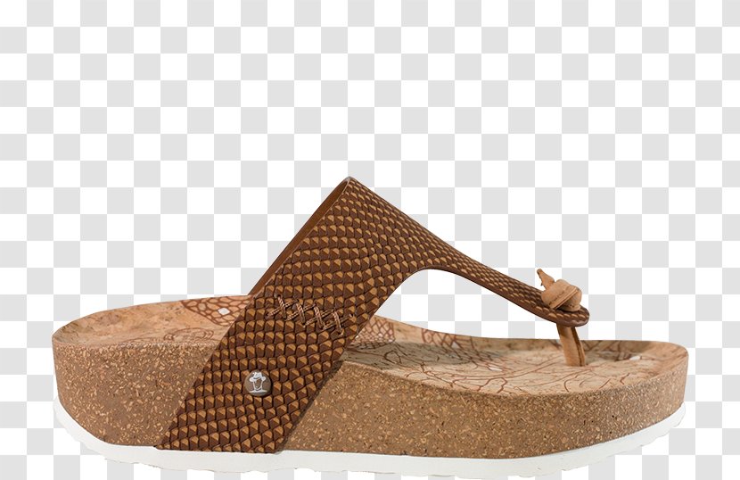 Flip-flops Sandal Leather Shoe Boot - Beige Transparent PNG