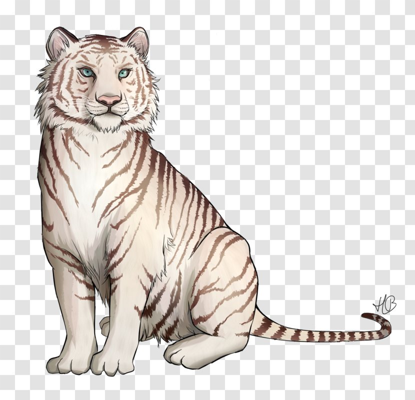 Whiskers Lion White Tiger Bengal Cat - Terrestrial Animal Transparent PNG