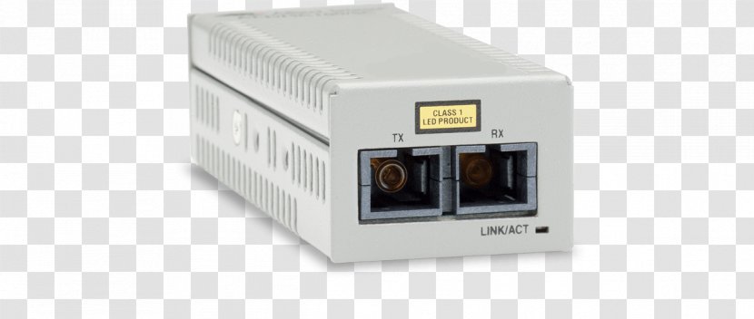 Fiber Media Converter Allied Telesis AT DMC100 Fibre - Electrical Connector - RJ-45 / SC Multi-mode Fast Ethernet Optical FiberOthers Transparent PNG