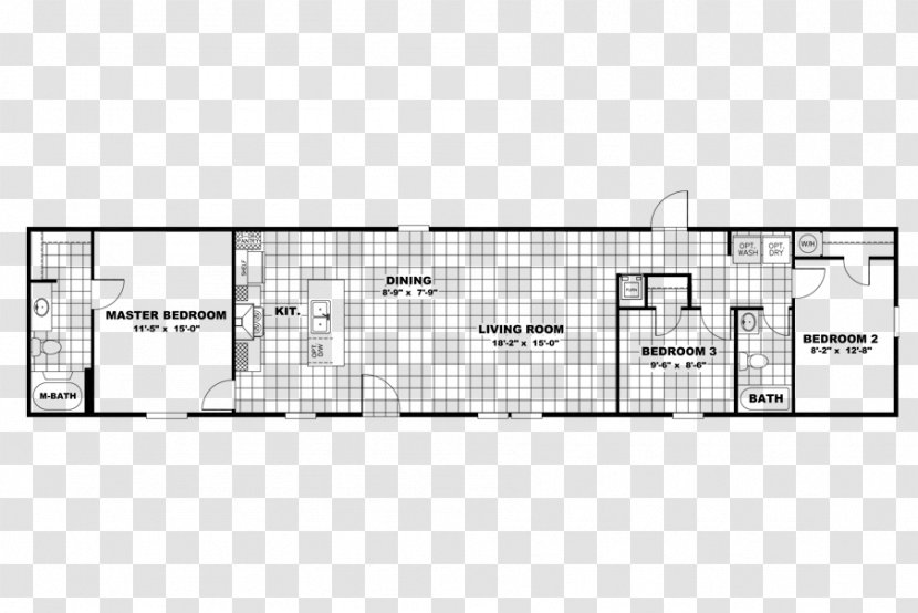 Clayton Homes House Bedroom Floor Plan - Text Transparent PNG