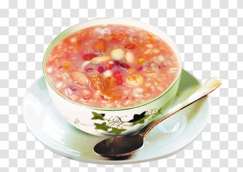 Laba Congee Soup Eating Food Bowl - Recipe - Lotus Seeds Rice Porridge Transparent PNG