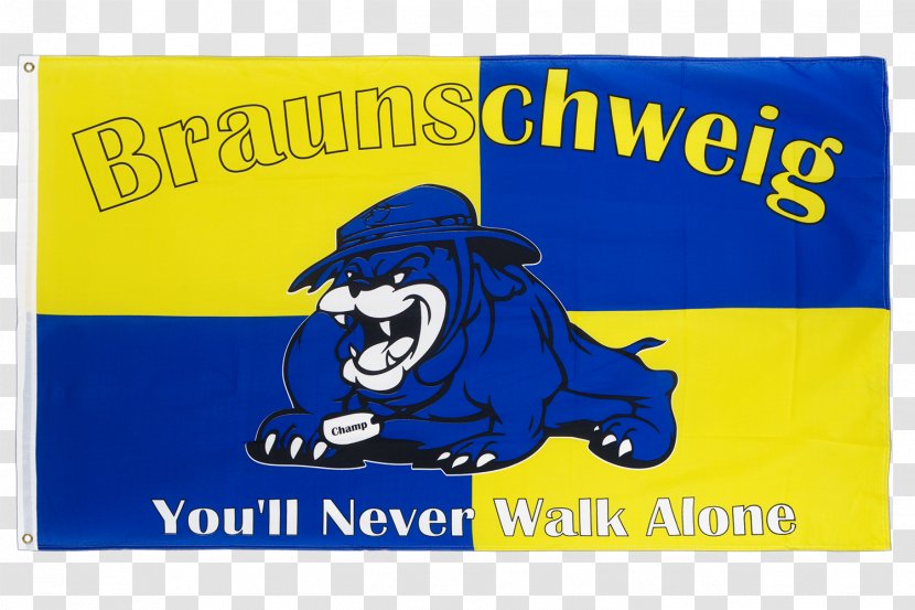 Flag Germany Bundesliga Fahne Eintracht Braunschweig - Advertising Transparent PNG