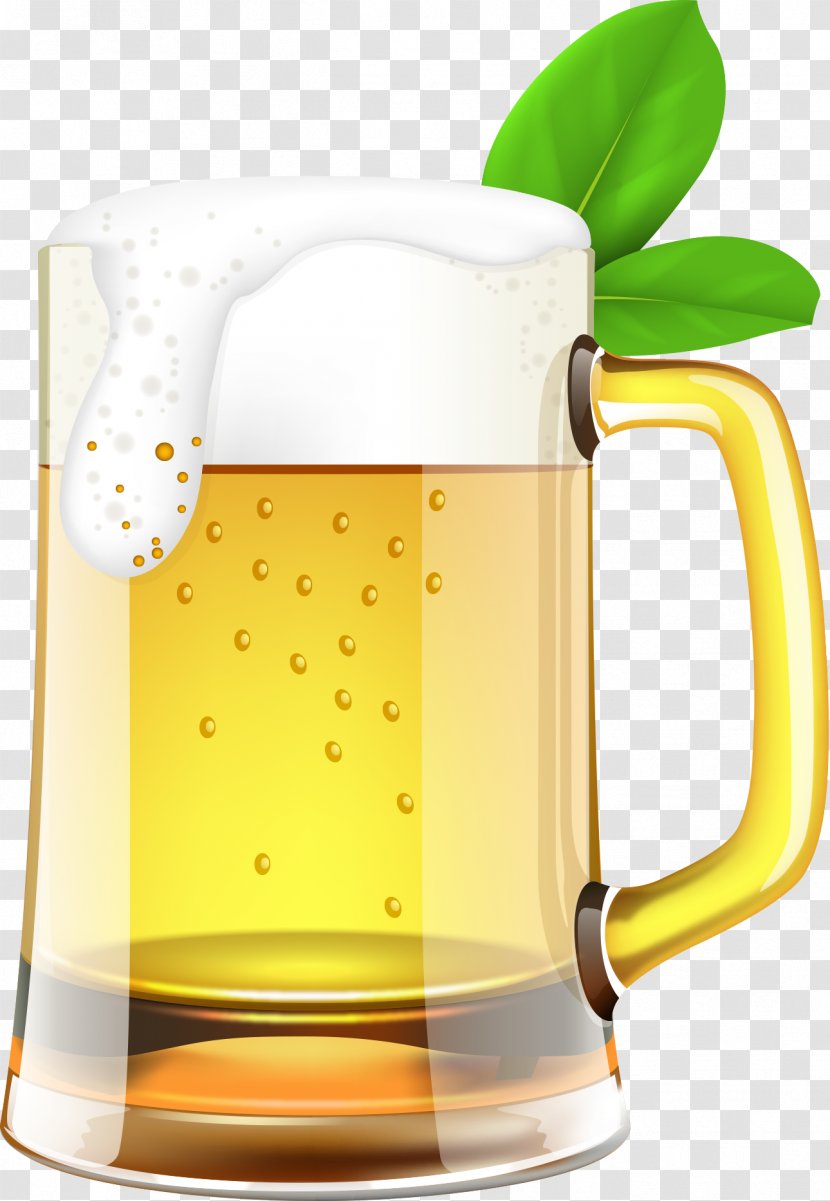 Beer Cup Computer File - Table Glass - Vector Foam Transparent PNG