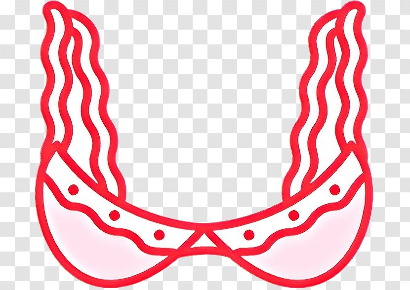 Clip Art Pattern Body Jewellery Line Jaw - Red Transparent PNG