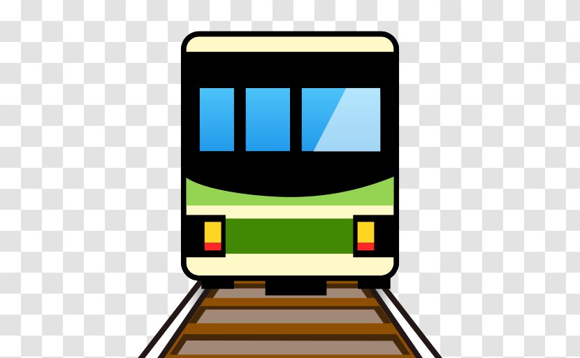 Train Rail Transport Tram Emoji Emoticon - Track Transparent PNG