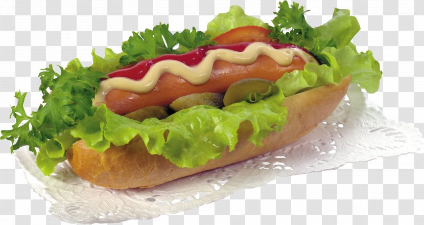 Hot Dog Hamburger Sausage Fast Food - American - Image Transparent PNG