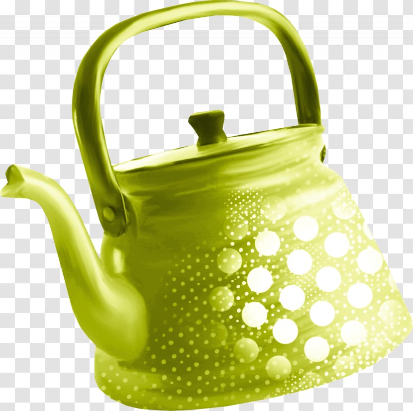 Kettle Teapot Kitchen Stove - Watering Can - Green Transparent PNG