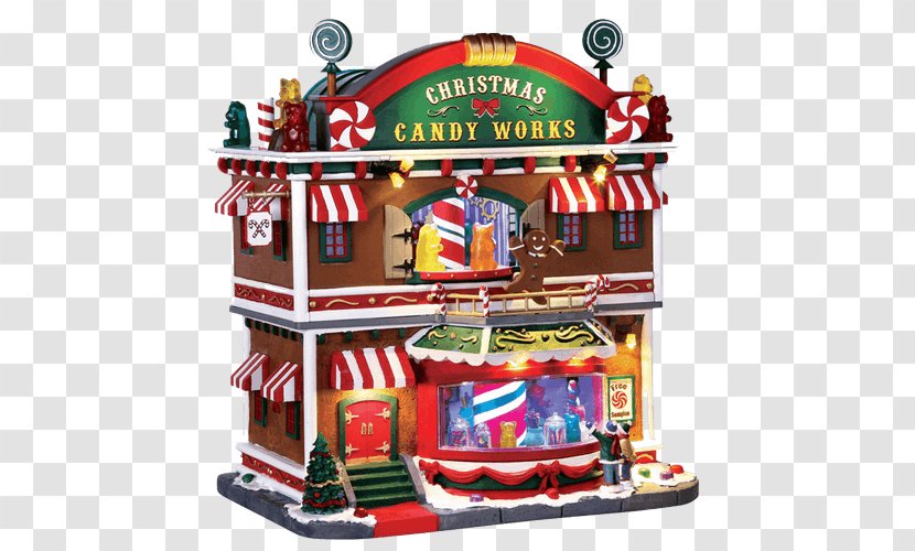 Christmas Village Candy Gummy Bear Lollipop - Decoration - House Transparent PNG