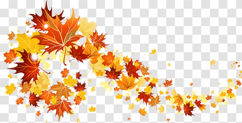 Autumn Leaf Color Desktop Wallpaper Clip Art - Orange - Fall Transparent PNG