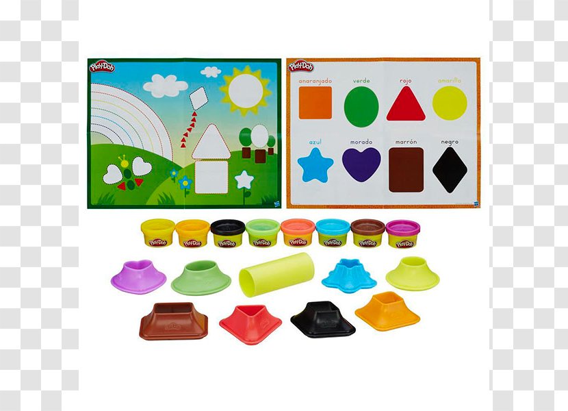 Play-Doh Shape And Learn Colours Shapes Amazon.com Toy Plasticine - Rectangle Transparent PNG