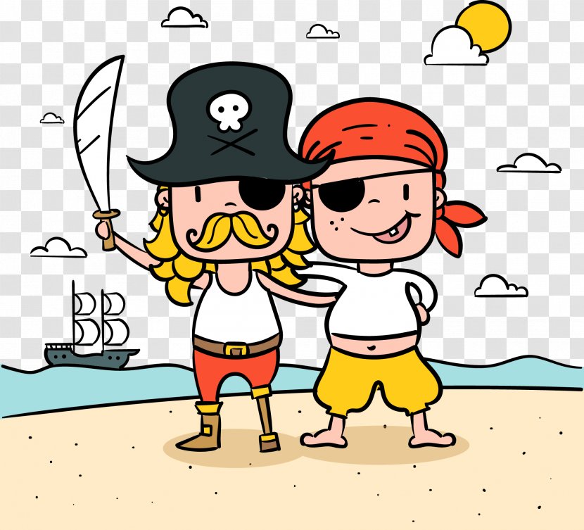 Pirate Illustration Image Vector Graphics Cartoon - Child - Common Transparent PNG