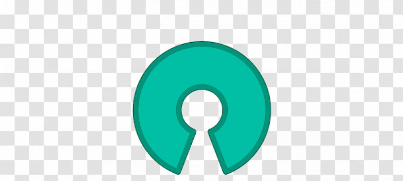 Logo Circle Font - Aqua - Open-source Model Transparent PNG
