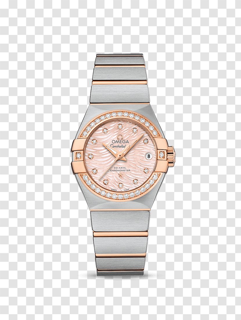 Omega Speedmaster Constellation SA Watch Dial - Diamond - Watches Pink Female Form Transparent PNG