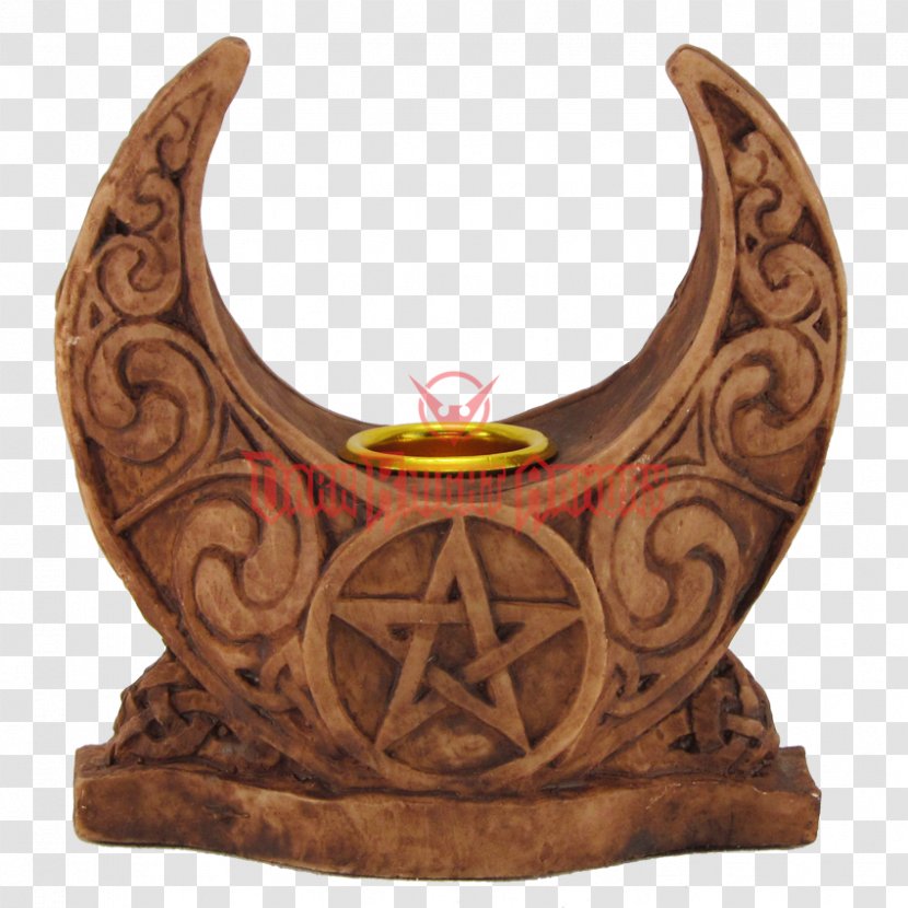 Candlestick Altar Moon Wicca - Pentacle - Candle Transparent PNG