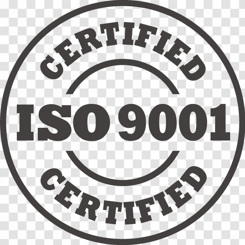 ISO 9000 Manufacturing 14000 Certification - Black And White - Iso 9001 Transparent PNG