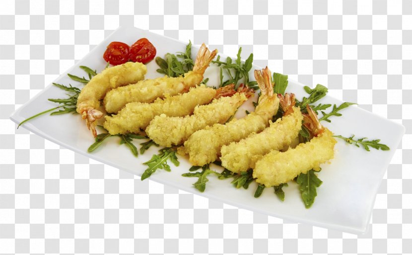 Chicken Nugget Vegetarian Cuisine Milanesa Fingers Tempura - California Roll Transparent PNG