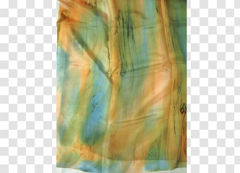 Watercolor Painting Silk Green Acrylic Paint - Scarf Transparent PNG