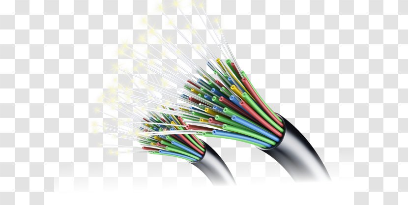 Optical Fiber Cable Electrical Broadband Optics - Electronics Accessory Transparent PNG