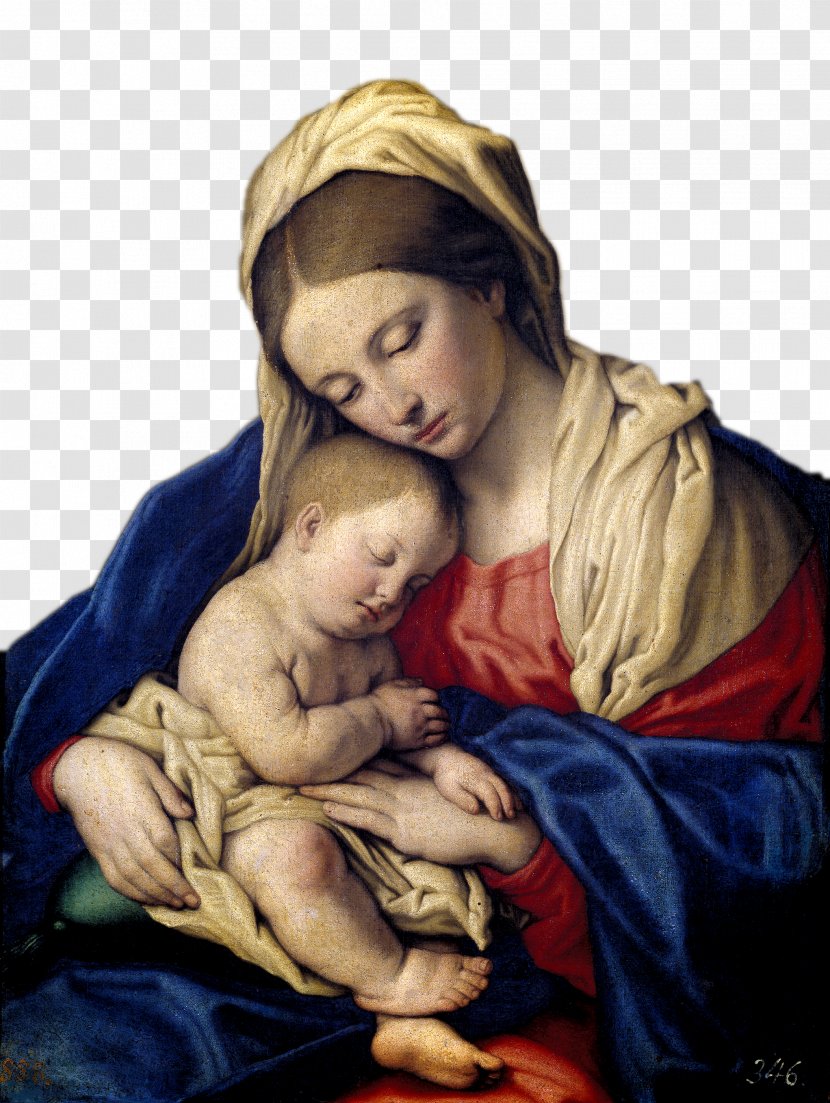 Mary Museo Nacional Del Prado Madonna And Child Giovanni Battista Salvi Da Sassoferrato The Virgin - Museum - Our Lady Of Oil Painting 1 Transparent PNG