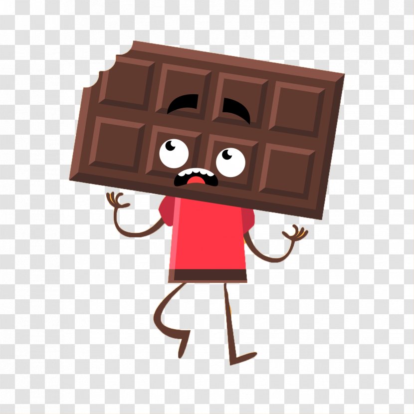 Chocolate Bar Twix Cartoon - Chocoholic - Bitten Transparent PNG