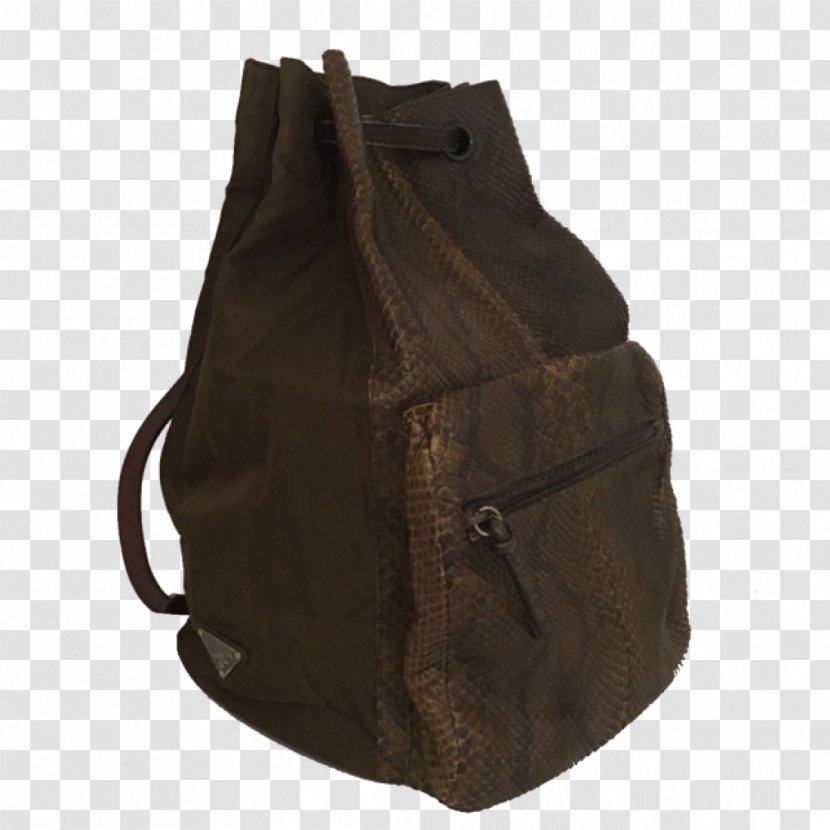 Handbag Backpack Leather Shoulder Strap Pocket - Prada Transparent PNG