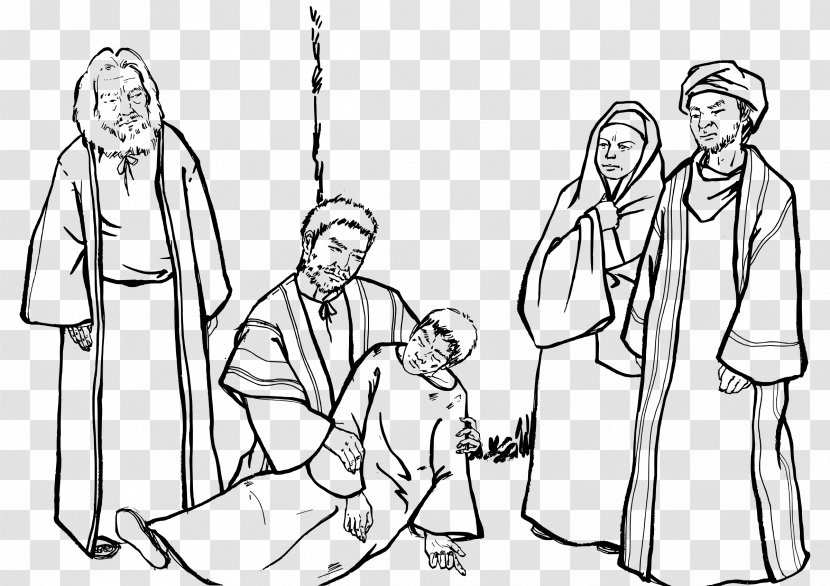 Acts Of The Apostles New Testament Clip Art - Christianity - Old Man Who Fell And Bled Transparent PNG