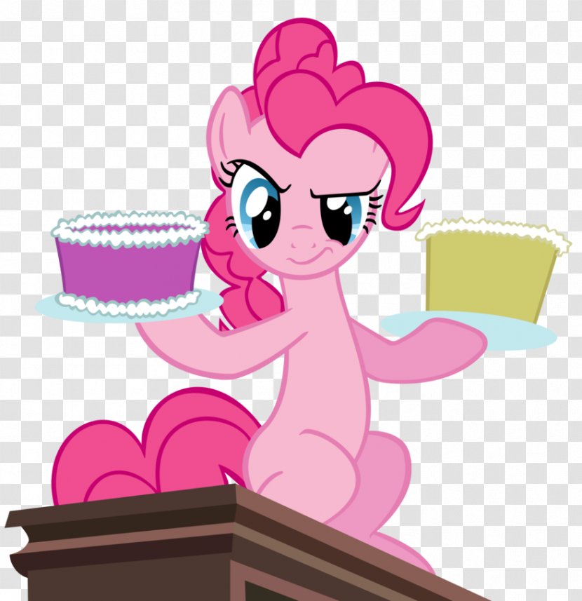Pinkie Pie Pony Applejack Twilight Sparkle Rarity - Silhouette - Cake Transparent PNG