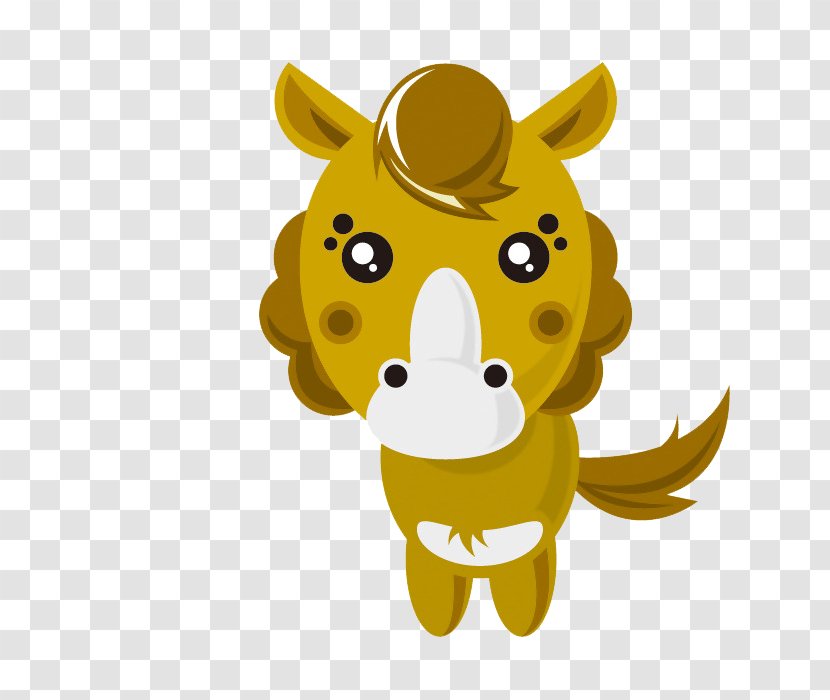 Horse Chinese Zodiac Computer File - Adobe Contribute - Cartoon Cute Little Donkey Transparent PNG