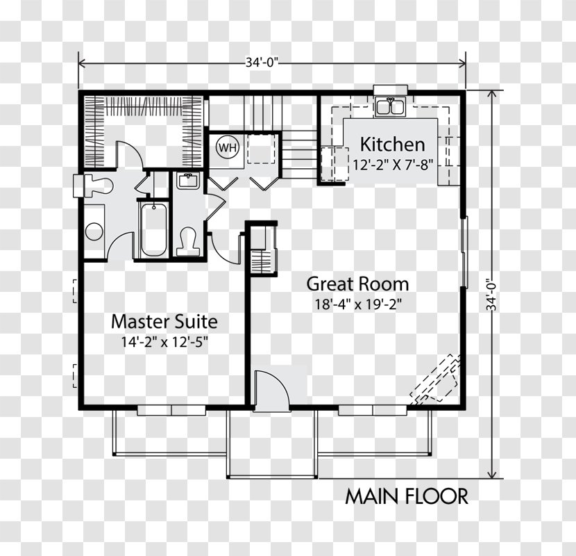 Floor Plan Custom Home Paper The Ideal Vacation - Rhododendron Transparent PNG