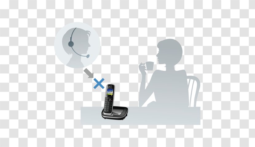 Cordless Telephone Handset Panasonic Digital Enhanced Telecommunications - Communication - Answering Machine Transparent PNG