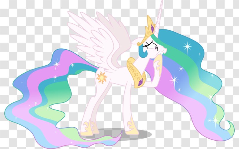 Princess Celestia Pony Equestria - Mythical Creature - Vertebrate Transparent PNG