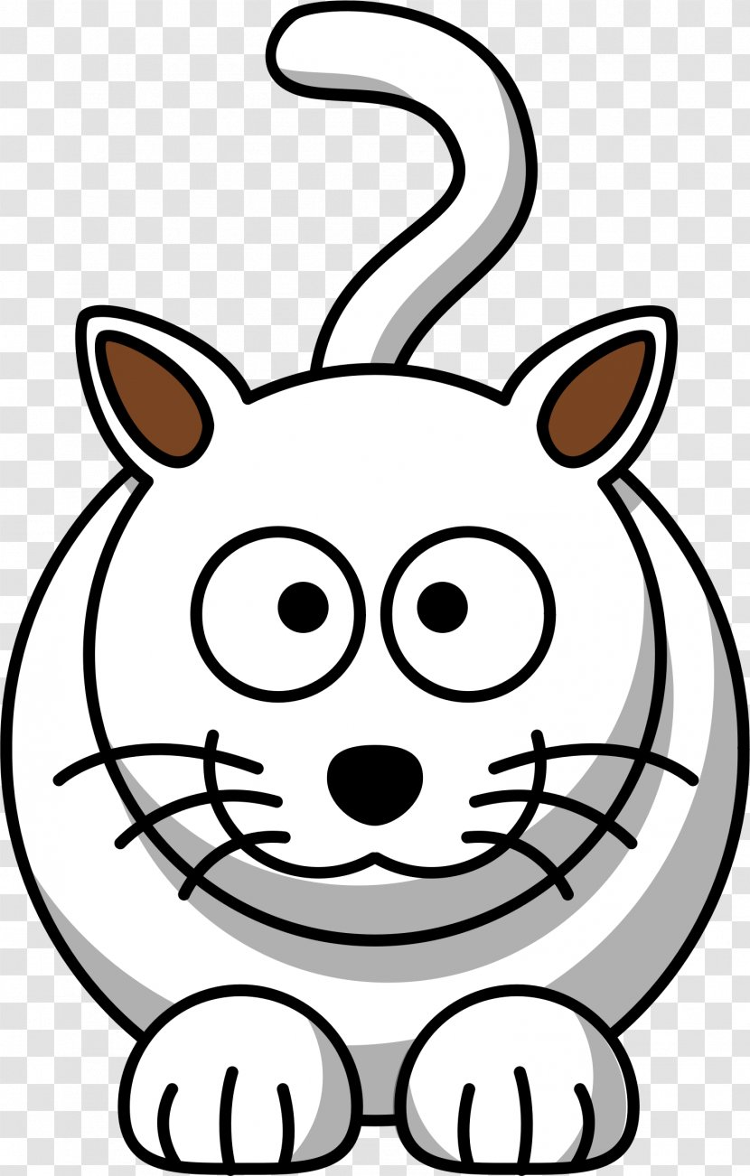 Cat Kitten Drawing Clip Art - Head - White Transparent PNG