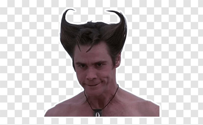 Jim Carrey Ace Ventura: Pet Detective Sticker Telegram - Chin - Ventura Transparent PNG