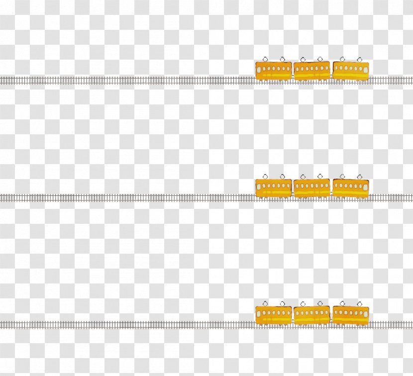 Yellow Line Passive Circuit Component Rectangle - Watercolor Transparent PNG