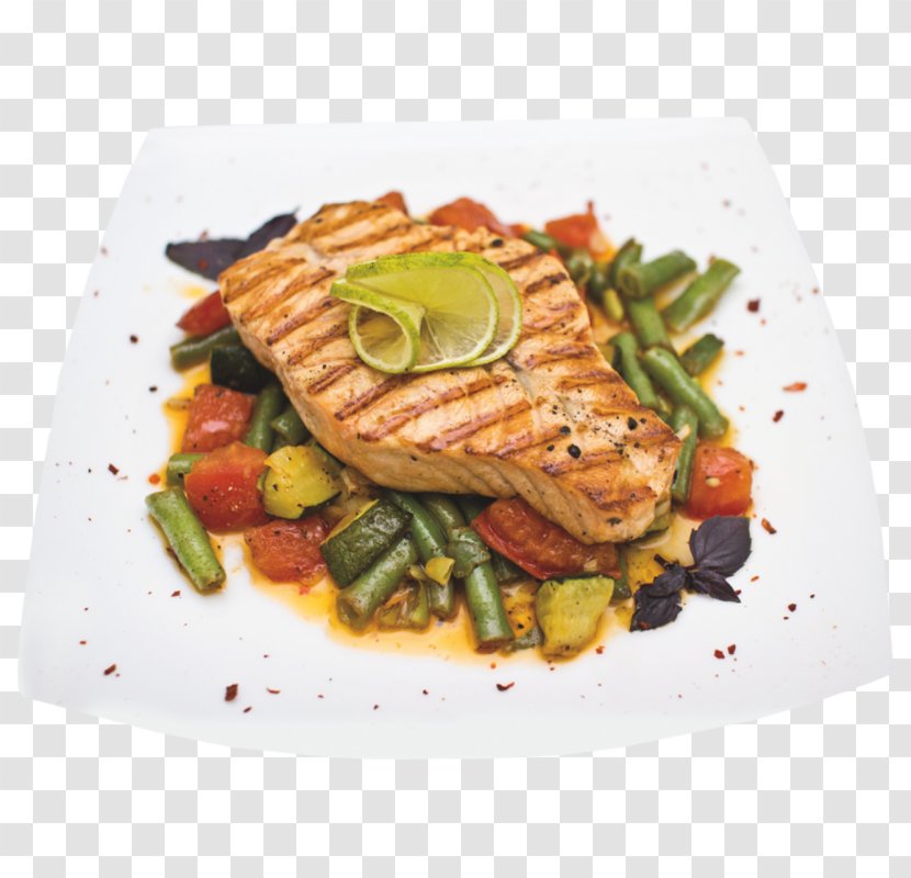 Dish Recipe Atlantic Salmon Steak Fish - Restaurant Transparent PNG