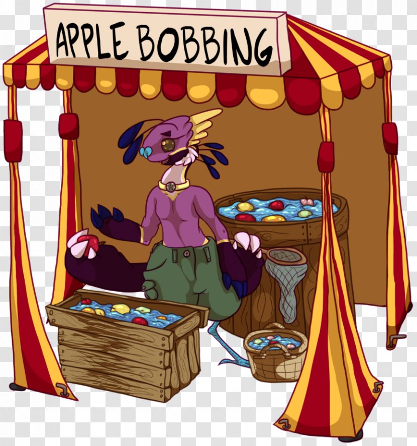Apple Bobbing Illustration Image Clip Art Drawing - Play - Stein Stall Transparent PNG