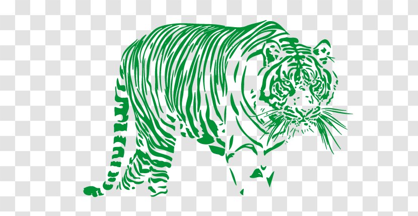 Bengal Tiger Illustration White Image - Flower Transparent PNG