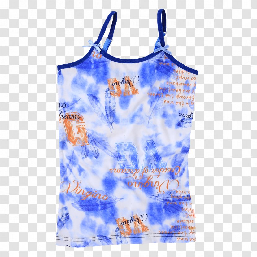 T-shirt Sleeveless Shirt Outerwear Dye - Cobalt Blue - Dyeing Transparent PNG