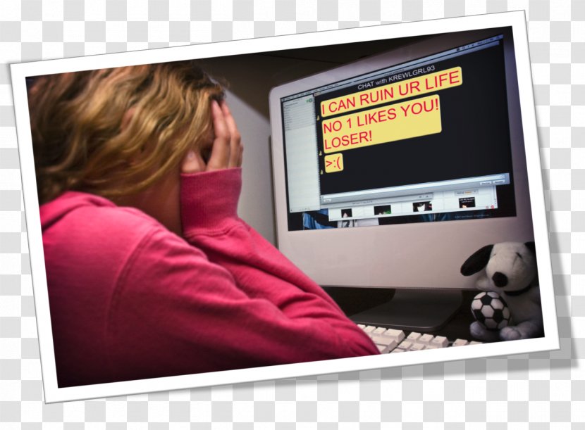 Cyberbullying Social Media Harassment Rudeness - Display Device Transparent PNG