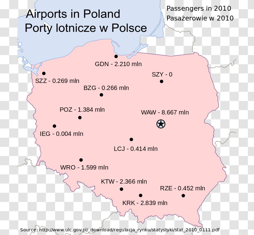 Olsztyn-Mazury Airport Warsaw Chopin Air Transportation - Port Morski - Poland Transparent PNG