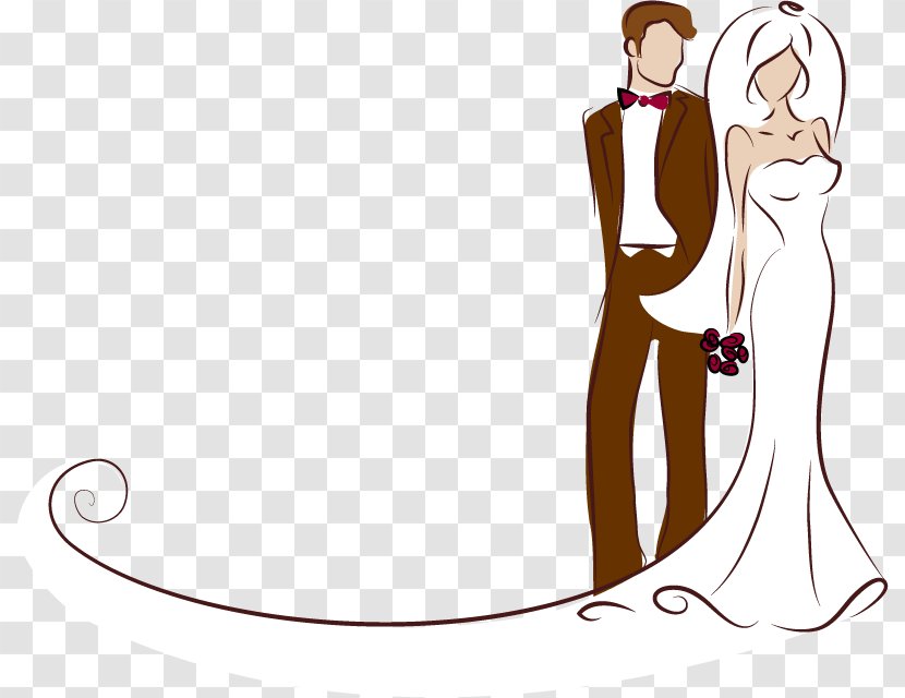 Wedding Invitation Bride Clip Art - Flower - Casal De Namorados Transparent PNG