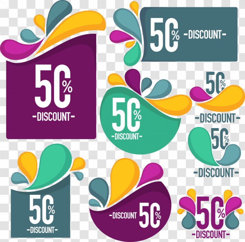 Discounts And Allowances Clip Art - Logo - Vector Color Drops Transparent PNG