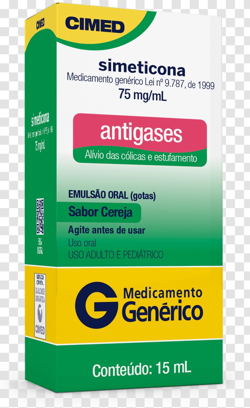 Cereja Pharmaceutical Drug Simeticone Generic Brand - GOTAS Transparent PNG