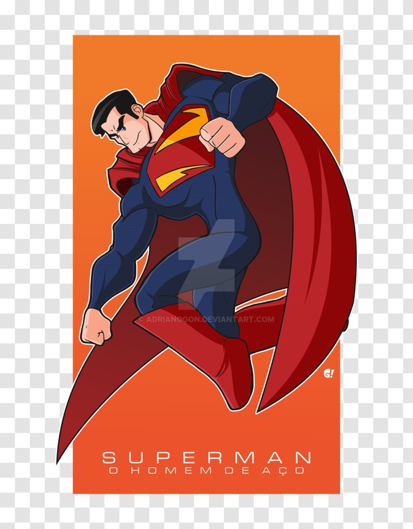 Superman Cartoon Poster - Fiction Transparent PNG