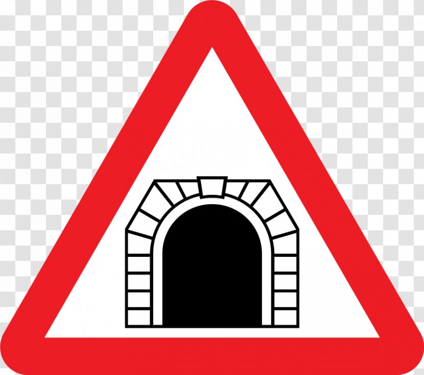 Warning Sign Tunnel Traffic Road Signs In Singapore - Level Crossing - UK Transparent PNG